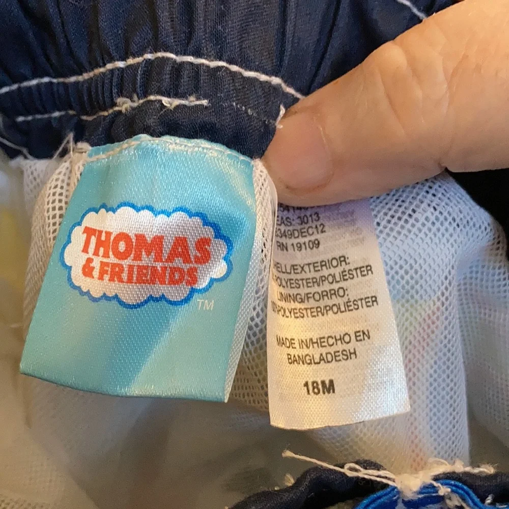FINAL MARKDOWN NWT boys Thomas and friends swim trunks 18 months